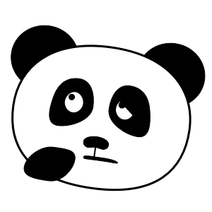 Apathetic Panda Stickers